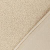 Teddy Fleece, Doubleface, hellbeige