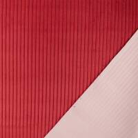 Cord Samt Stoff Wanja, Sommerfarben, uni burgundy