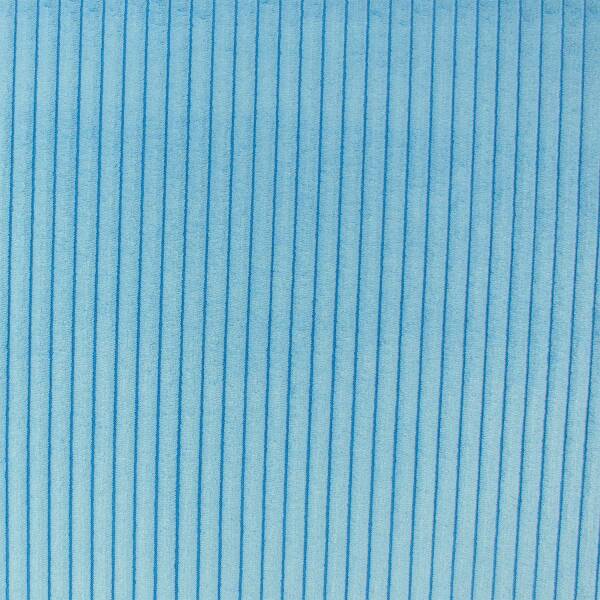 Cord Samt Stoff Wanja, Sommerfarben, uni hellblau