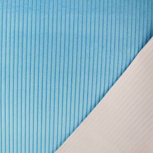Cord Samt Stoff Wanja, Sommerfarben, uni hellblau