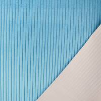 Cord Samt Stoff Wanja, Sommerfarben, uni hellblau