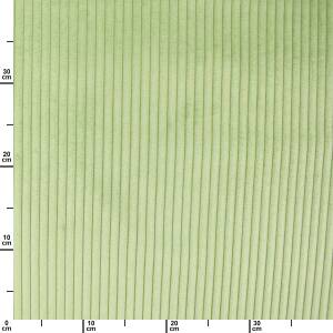 Cord Samt Stoff Wanja, Sommerfarben, uni hellmint