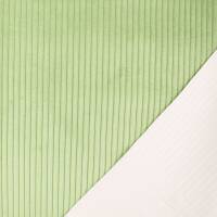 Cord Samt Stoff Wanja, Sommerfarben, uni hellmint