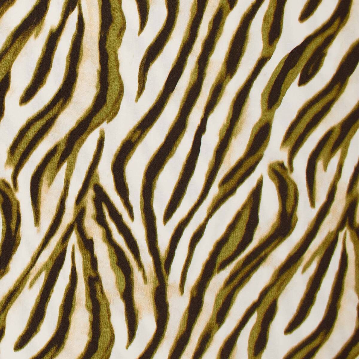 Viskose Stoff Zebra Look, khaki box