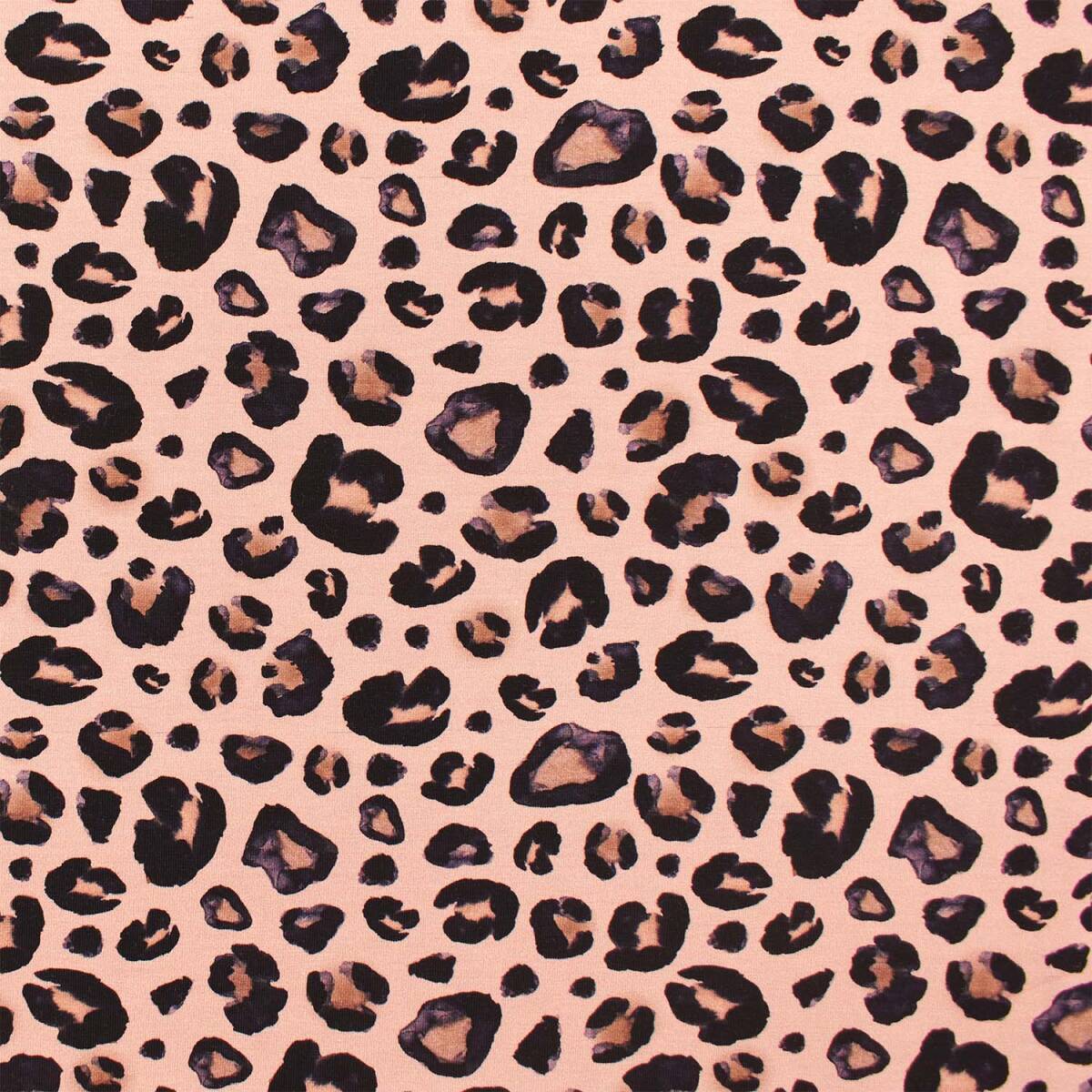 Jersey Stoff Jersey Leoprint, altrosa
