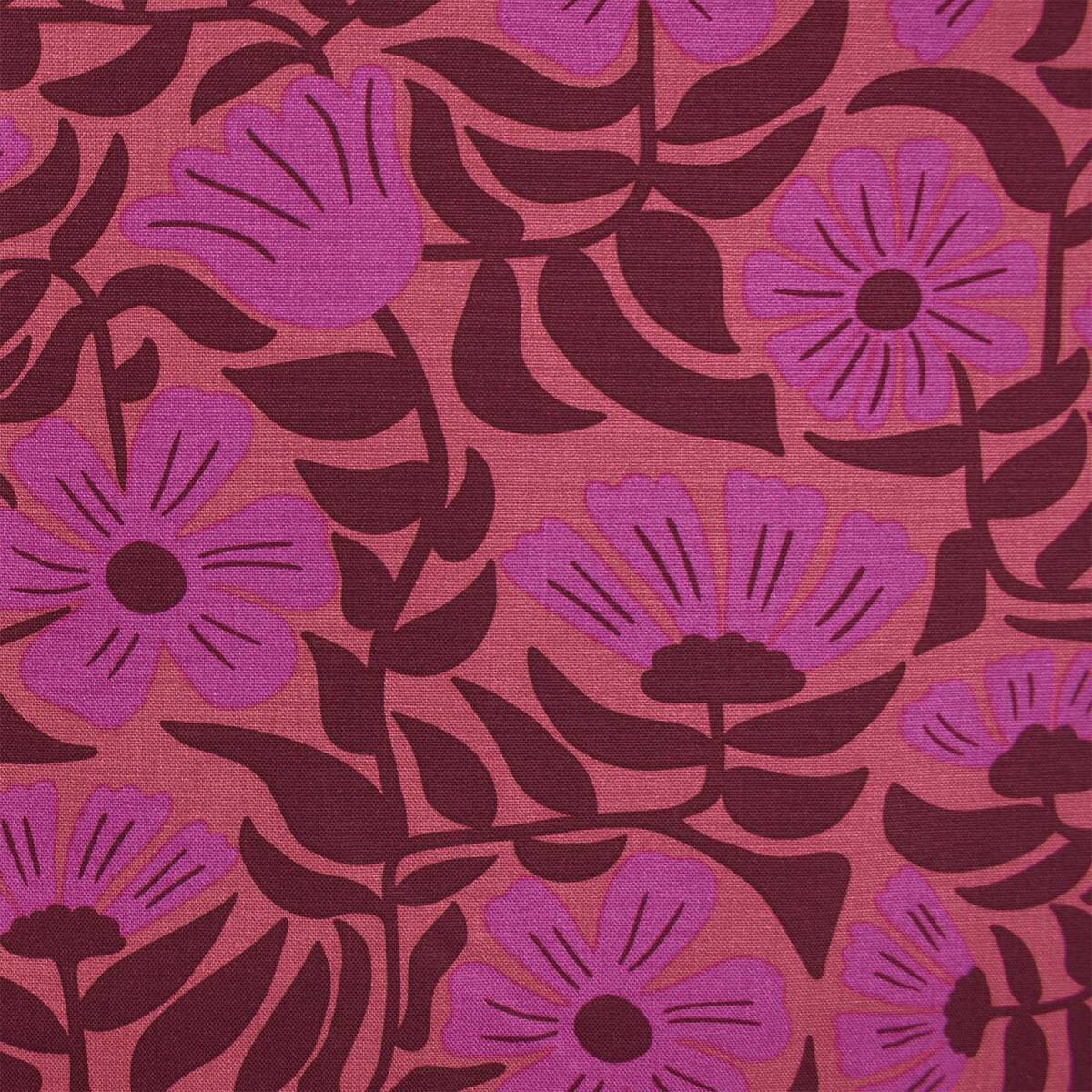 Canvas Stoff Blumenranken siebziger Jahr box