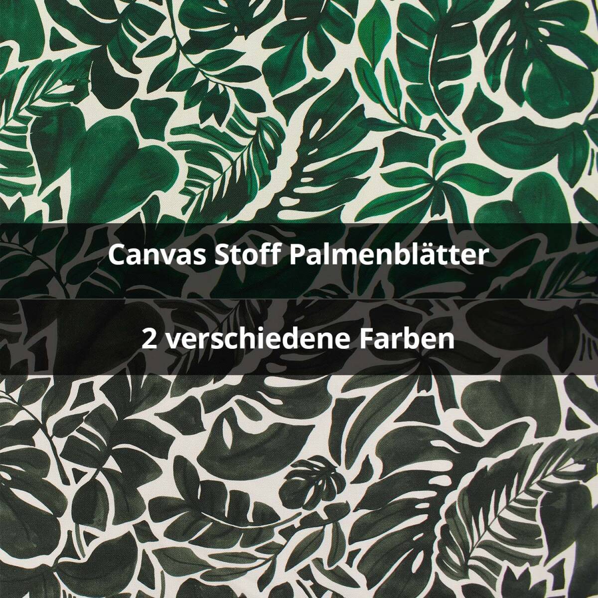 Canvas Stoff Palmenblätter