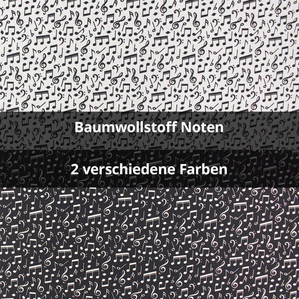 Baumwollstoff Noten