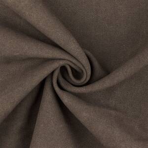 Canvas Stoff stonewashed, uni dunkelbraun