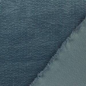 Cord Stoff Strech 6W, gewaschen, uni Jeansblau