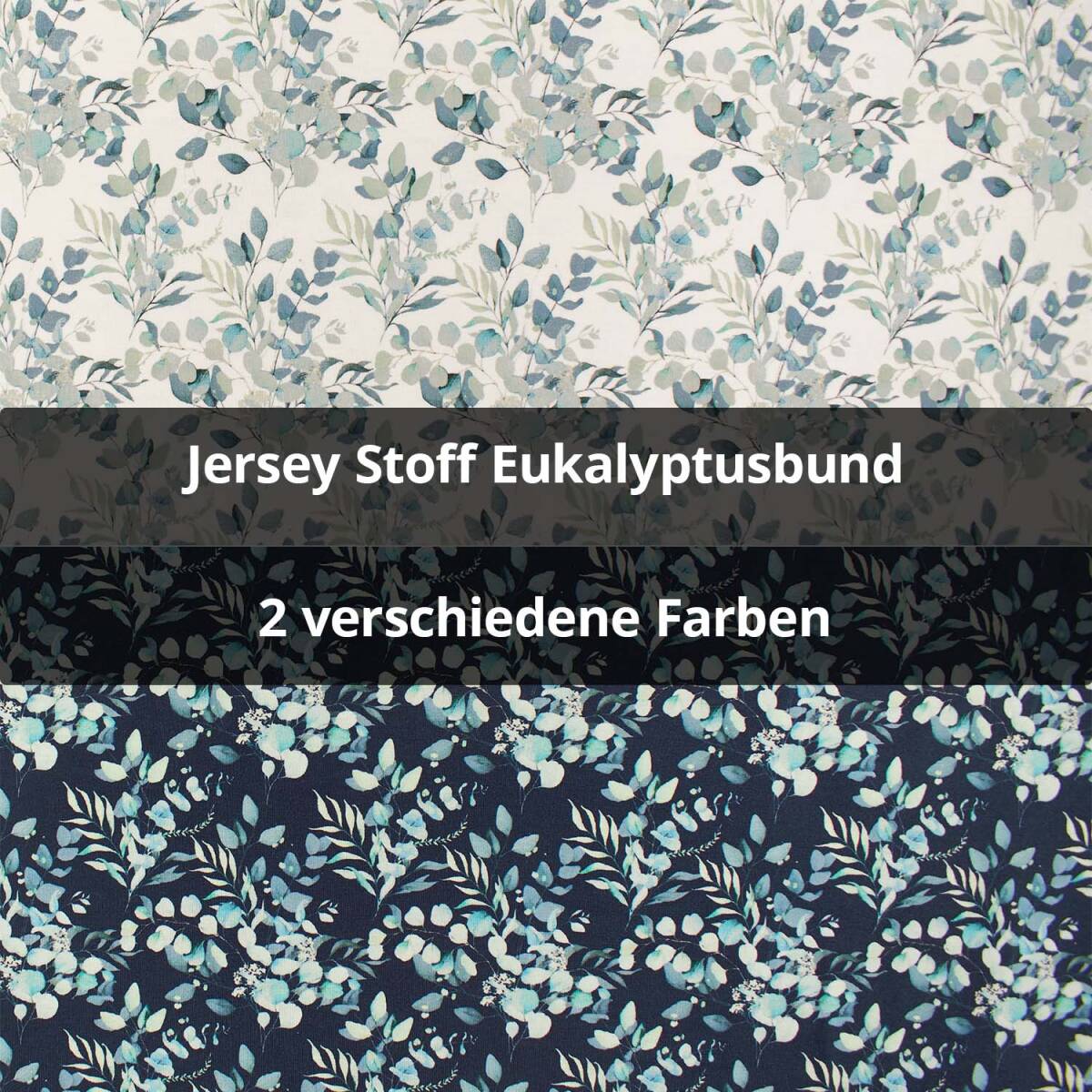 Jersey Stoff Eukalyptusbund