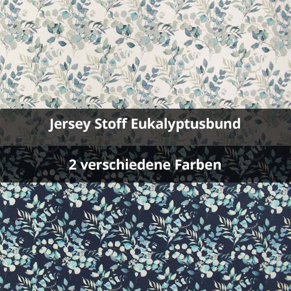 Jersey Stoff Eukalyptusbund