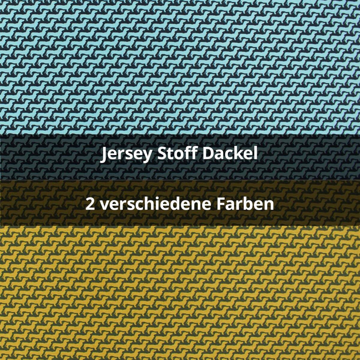 Jersey Stoff Dackel