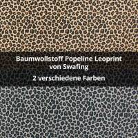 Baumwollstoff Popeline Leoprint