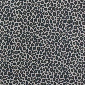 Baumwollstoff Popeline Leoprint, grau