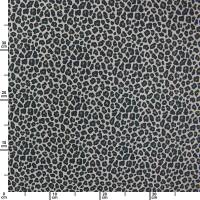 Baumwollstoff Popeline Leoprint, grau