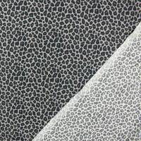 Baumwollstoff Popeline Leoprint, grau