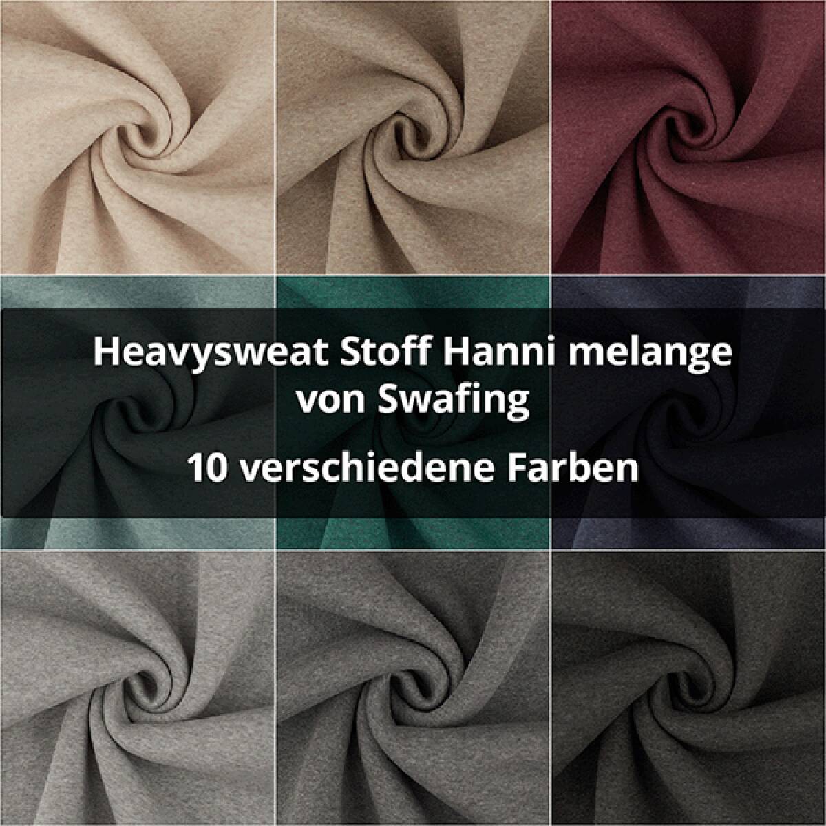 Heavysweat Stoff Hanni melange, angeraut box