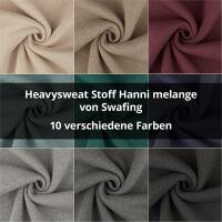Heavysweat Stoff Hanni melange, angeraut, meliert