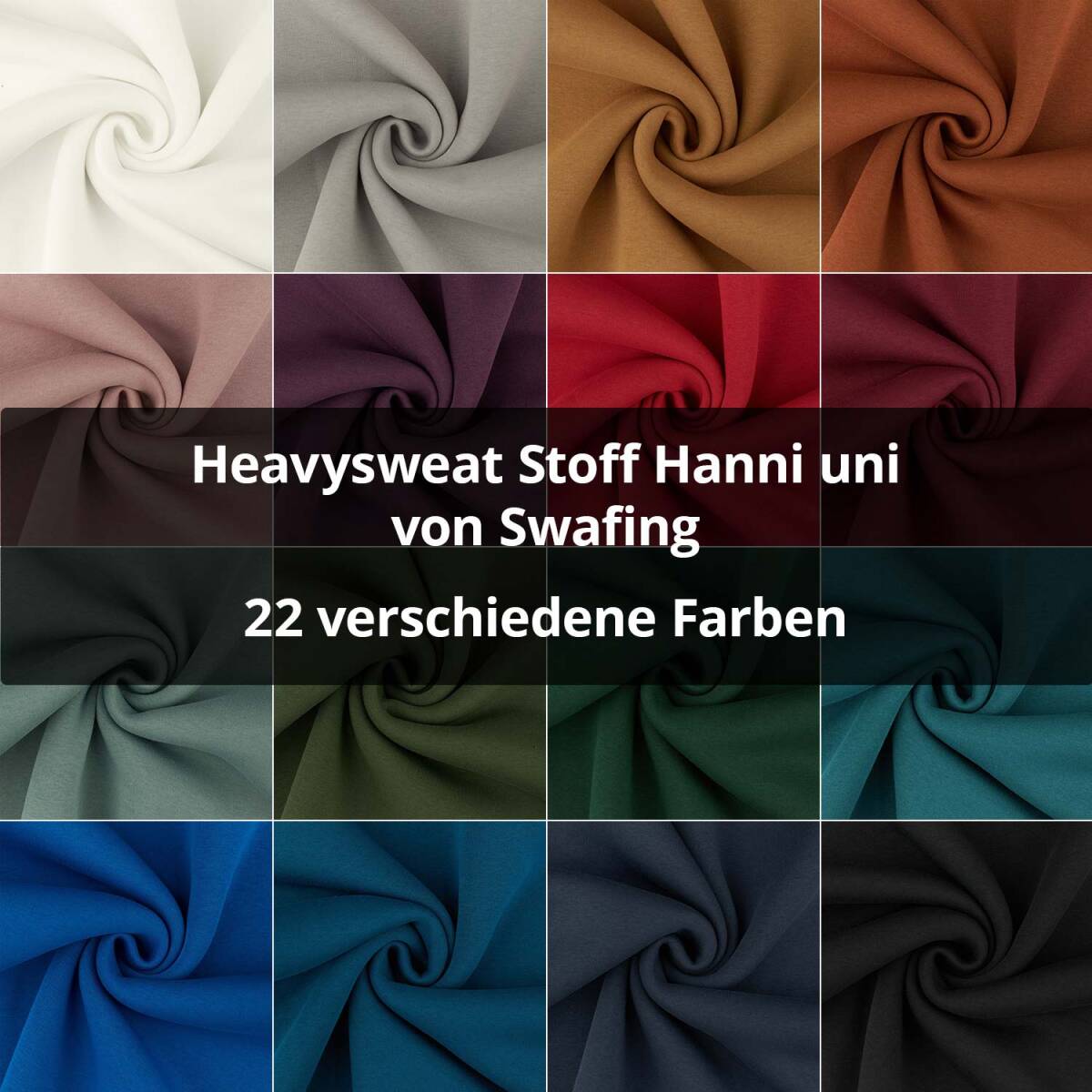 Heavysweat Stoff Hanni, angeraut, uni box