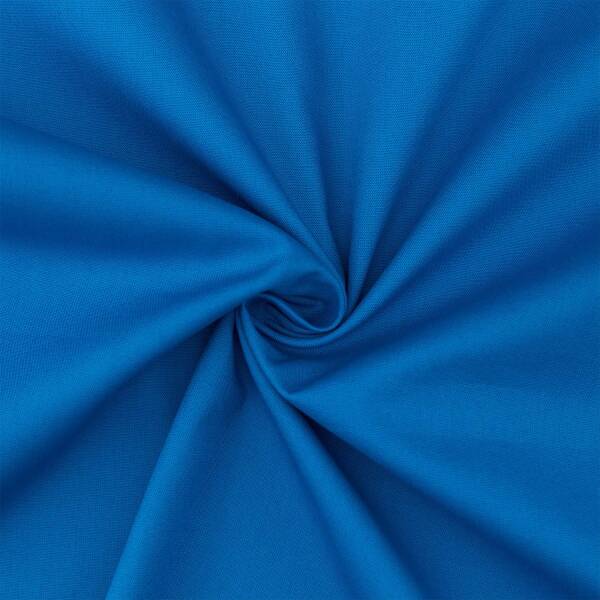 Baumwollstoff Heide, uni royalblau
