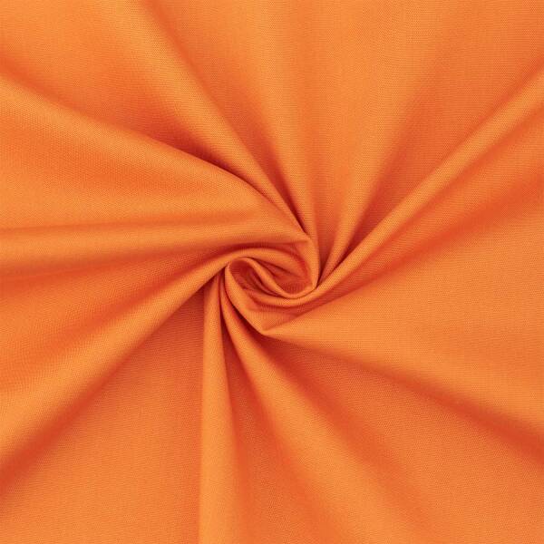 Baumwollstoff Heide, uni orange