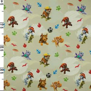 Jersey Paw Patrol Everest, Chase, Skye, Rubble, Marshall, beige