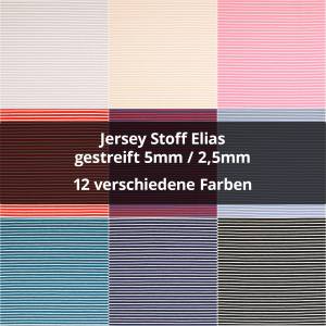   Jersey Elias, gestreift, 5mm/2,5mm