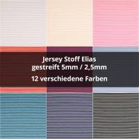   Jersey Elias, gestreift, 5mm/2,5mm