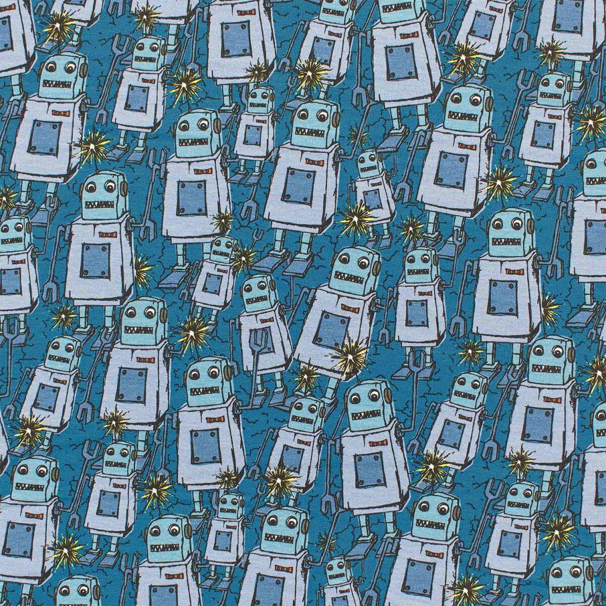 Jersey Happy Metal Swafing by Steinbeck, Roboter