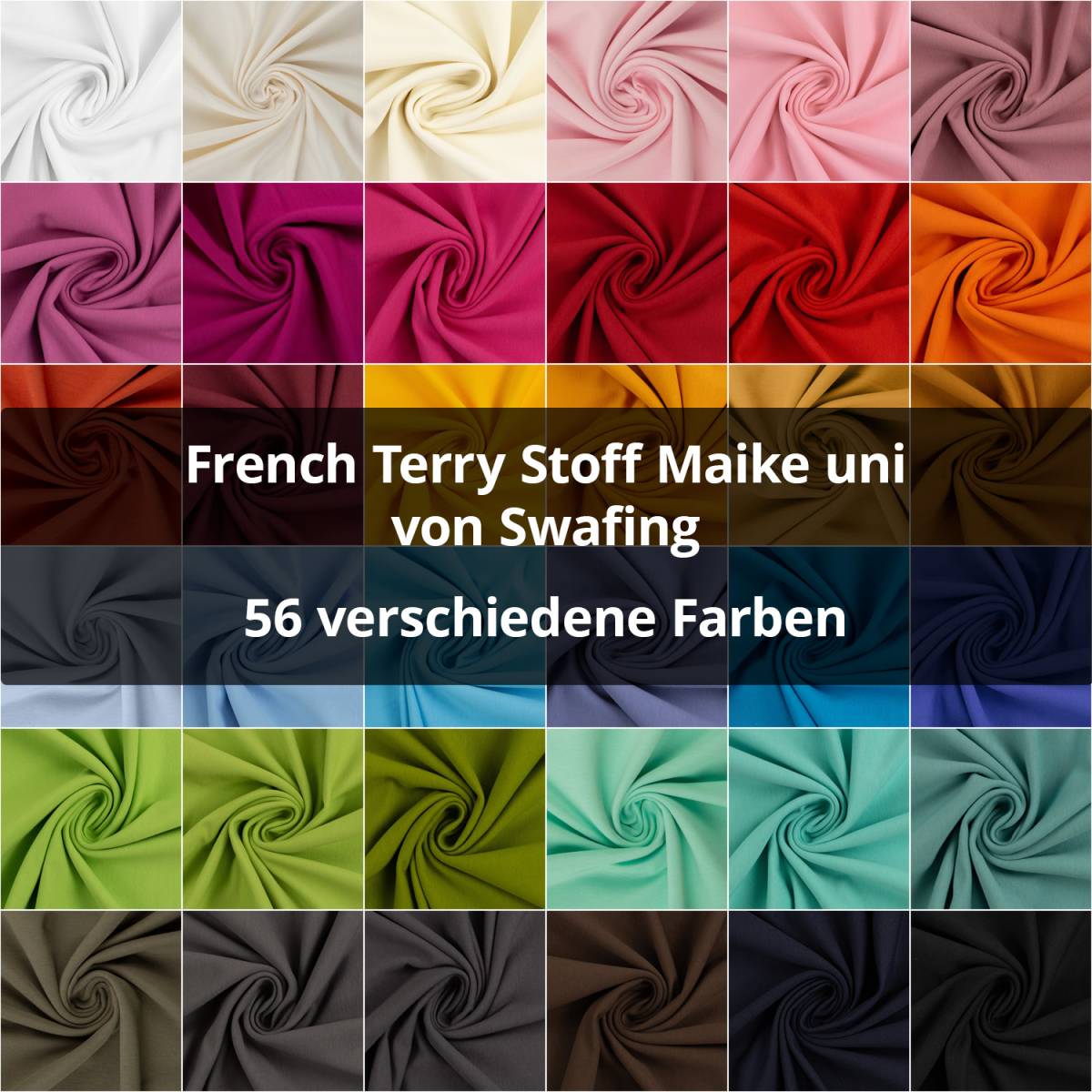 Swafing Terry Stoff Maike viele Farben