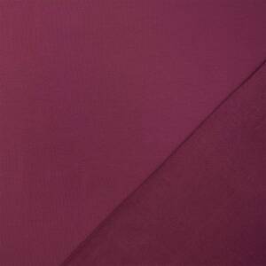 French Terry Stoff Maike, ungeraut, uni bordeaux