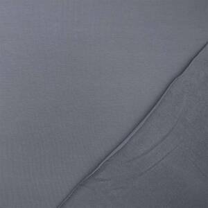 French Terry Stoff Maike, unangeraut, uni jeansblau