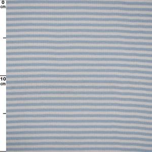 Ringelbündchen Lio, Streifen 4mm, hellblau/weiß