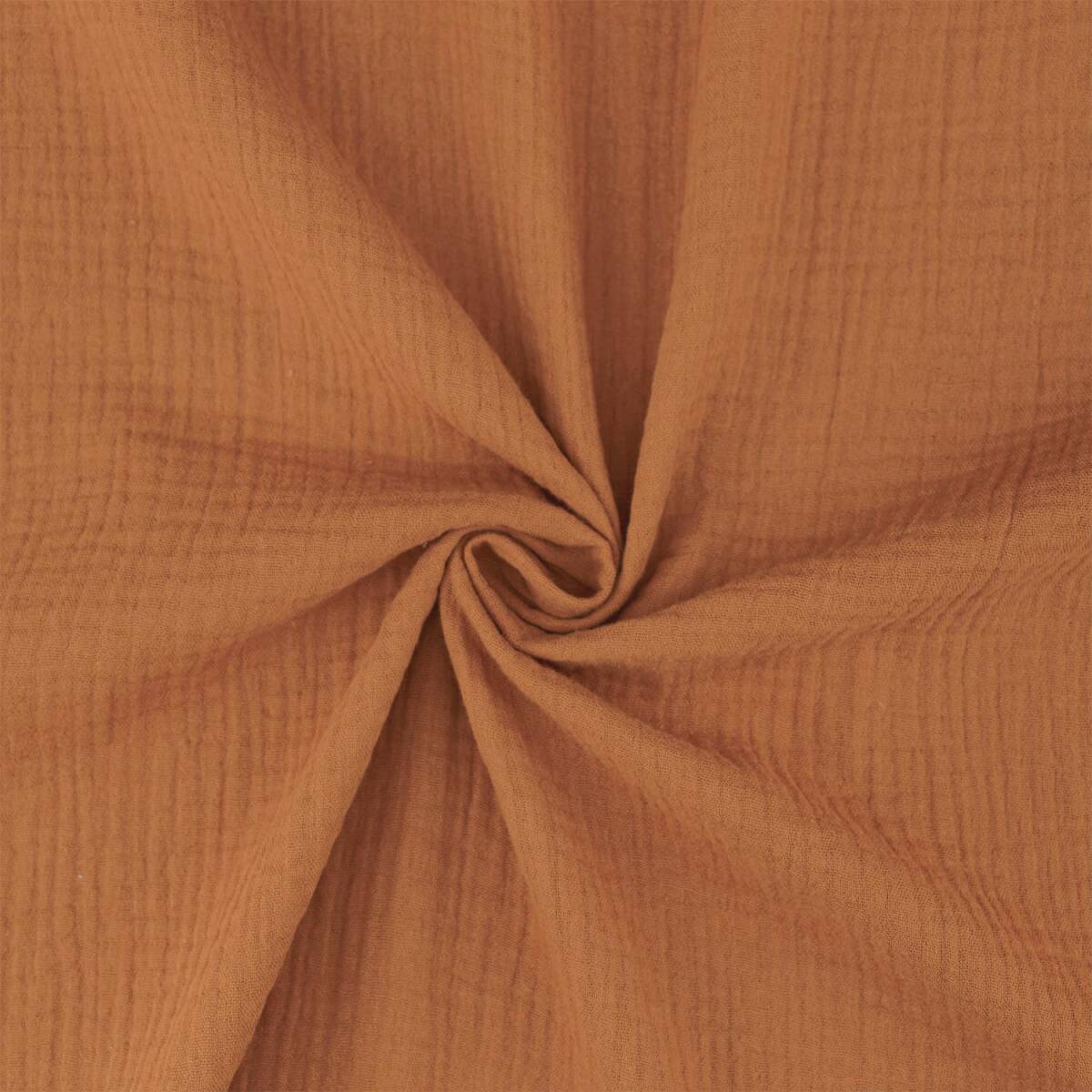 Musselin Sunny, Double Gauze, uni cognac box