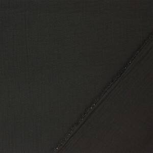 Musselin Sunny, Double Gauze, uni schwarz