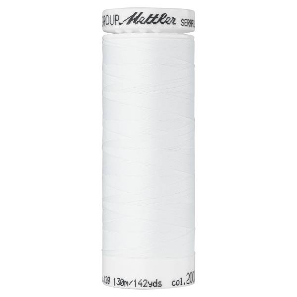 Mettler SERAFLEX®, elastisches Nähgarn, 130m, weiß