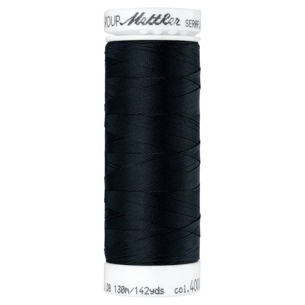 Mettler SERAFLEX®, elastisches Nähgarn, 130m, schwarz