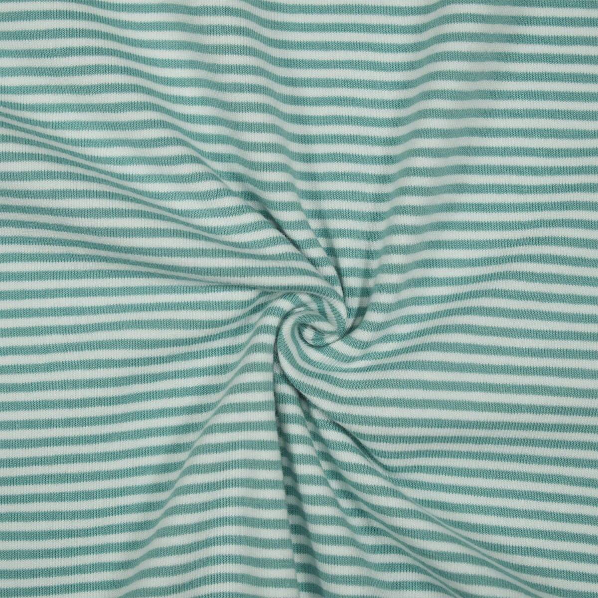 Jersey Noah, gestreift, 2mm altgrün box