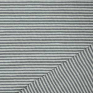 Jersey Noah, gestreift, 2mm, grau/ecru