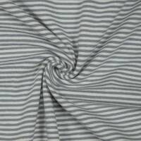 Jersey Noah, gestreift, 2mm, grau/ecru