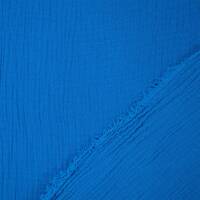 Musselin Sunny, Double Gauze, uni royalblau