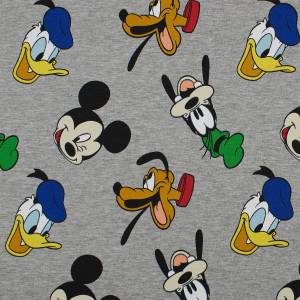 French Terry Stoff - Disney Micky Maus, Donald, Pluto,...