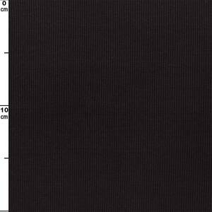 Rippjersey Stoff, uni schwarz