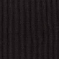 Rippjersey Stoff, uni schwarz