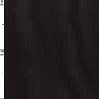 Rippjersey Stoff, uni schwarz