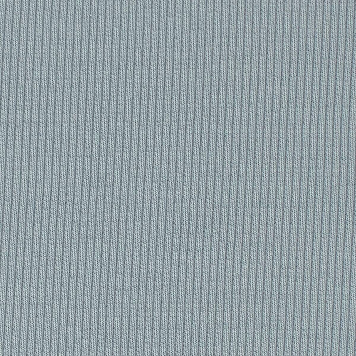 Rippjersey Stoff, uni rauchblau hell box