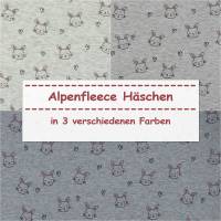  Alpenfleece Häschen / Hasen, meliert