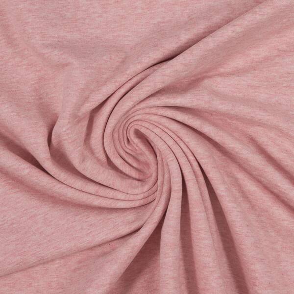 French Terry Maike melange, ungeraut, meliert, rosa