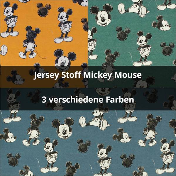 Jersey Stoff Mickey Mouse